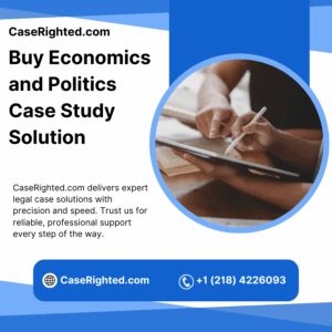 Buy Economics and Politics Case Study Solution