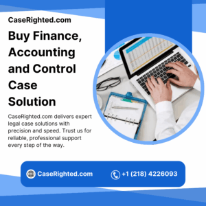 Buy Finance, Accounting and Control Case Solution
