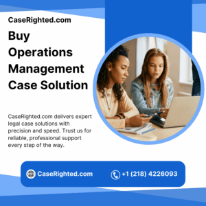 Buy Operations Management Case Solution