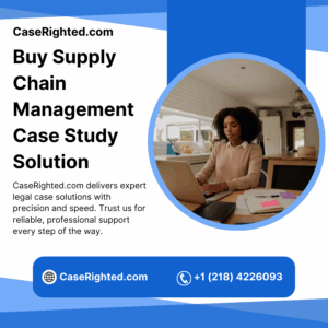 Buy Supply Chain Management Case Study Solution