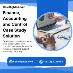 Finance, Accounting and Control Case Study Solution